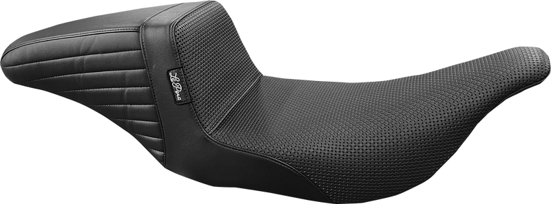 LE PERA Kickflip Seat - Basketweave - Black - Touring '97-'07