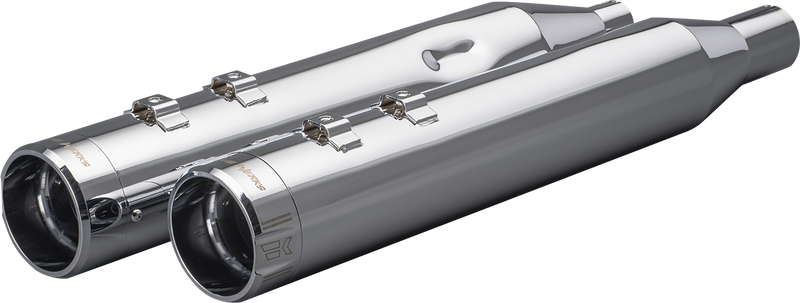 KHROME WERKS 4-1/2" HP-Plus® Slip-On Mufflers - Chrome Klassic Tip 202975