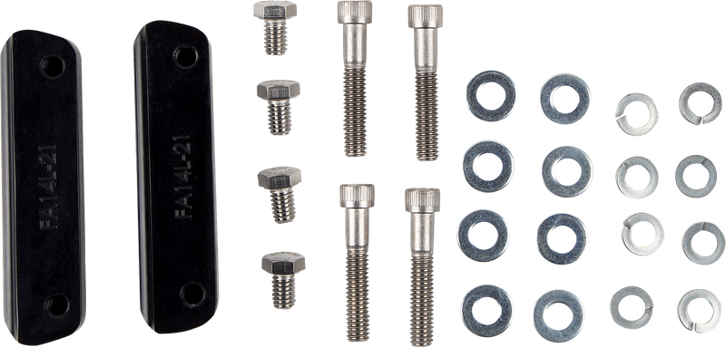 PAUL YAFFE BAGGER NATION Cafe Front Fender - 21" - Black Adaptors PYO:CAFE-21-14L-B-C