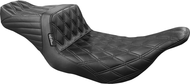 LE PERA Tailwhip Seat - Double Diamond - Black - Touring '97-'07