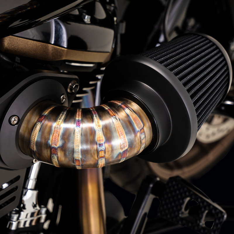 VANCE & HINES VO2 Falcon Air Intake - Stainless Steel -'17-'24 SOFTAIL & TOURNG