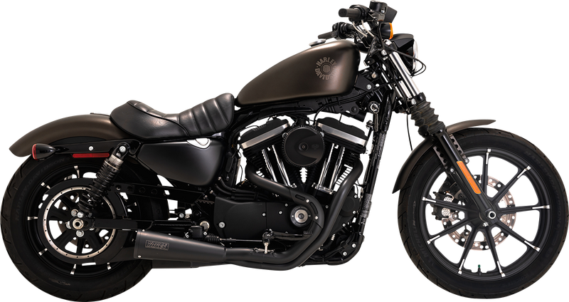VANCE & HINES Upsweep 2-into-1 Exhaust System Stainless Steel - Black