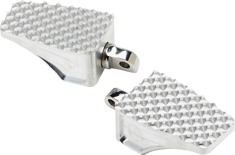 LA CHOPPERS COUNTY LINE BILLET FOOTPEGS - (MALE MOUNT) - RAW