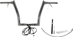 FAT BAGGERS INC. EZ Install Wired 1-1/2" Pointed Top Handlebar Kit - 14" - Chrome 812914