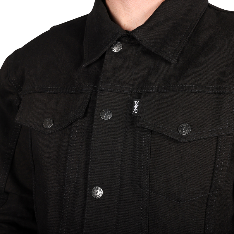 THRASHIN SUPPLY CO. Highway v2 Denim Riding Jacket - Black - 3XL
