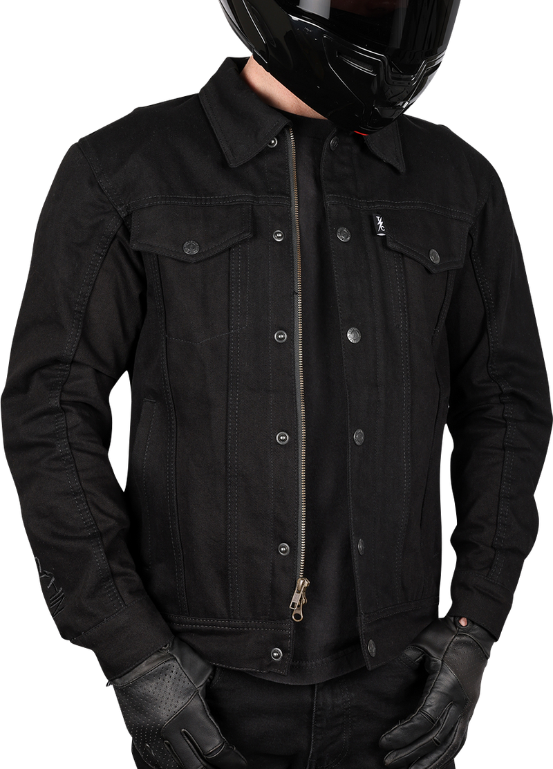 THRASHIN SUPPLY CO. Highway v2 Denim Riding Jacket - Black - 2XL