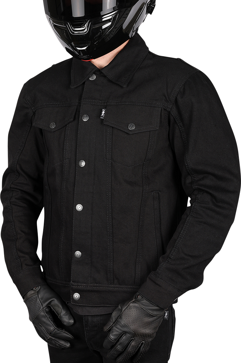THRASHIN SUPPLY CO. Highway v2 Denim Riding Jacket - Black - Large