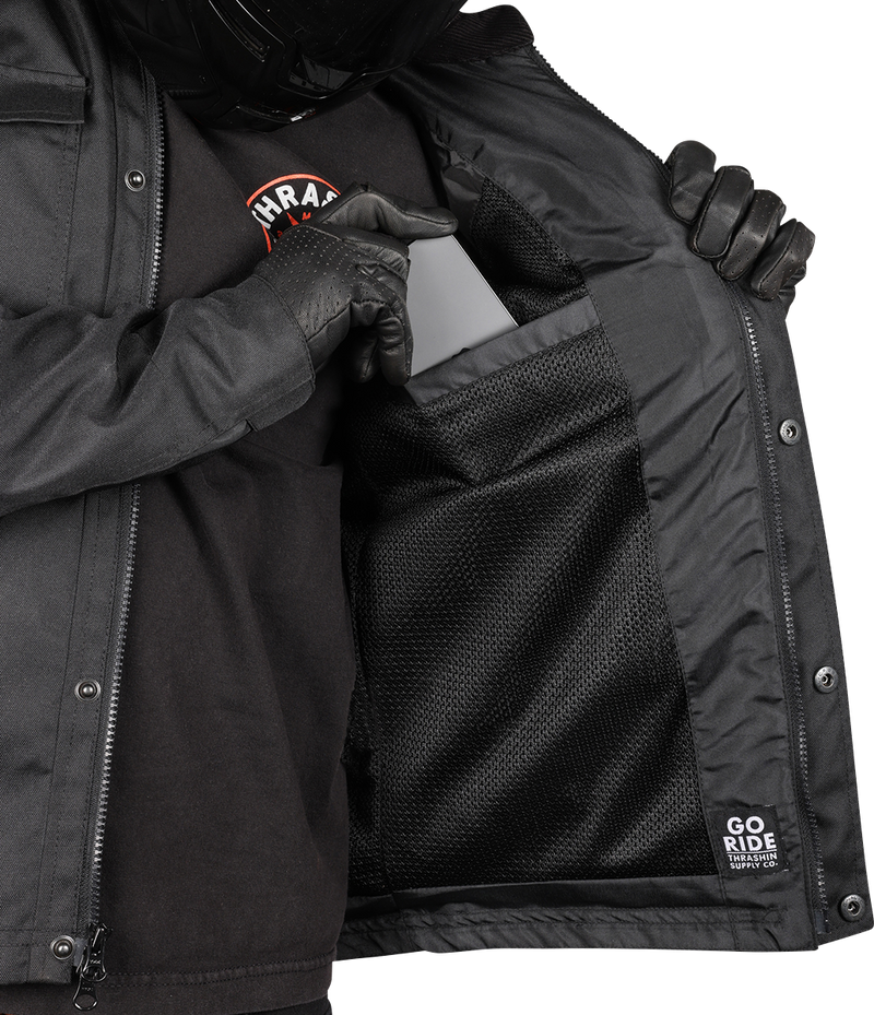 THRASHIN SUPPLY CO. Atlas v2 Riding Jacket - Black - Large