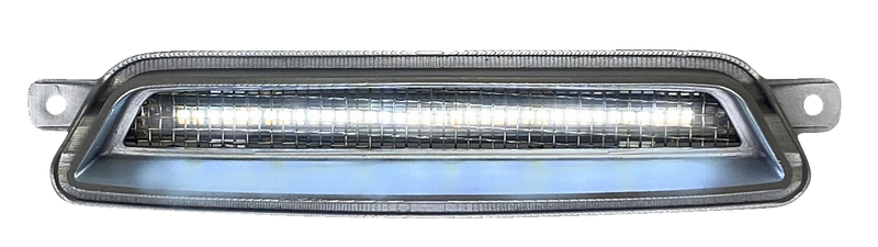 CUSTOM DYNAMICS Dynamic LED Fairing Vent Insert - Chrome - Amber/White