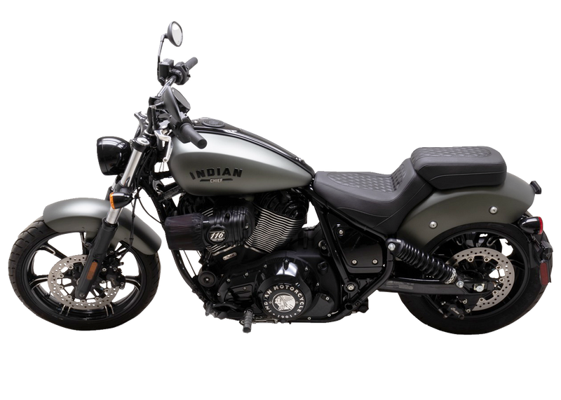 MUSTANG Squareback Seat - Solo - Black - Diamond Stitch - Chief '22-'24