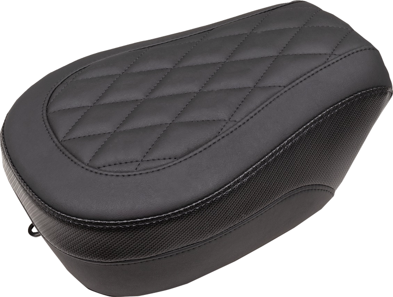 MUSTANG Solo Touring Seat - Passenger - Black - Diamond Stich - Chief '22-'23