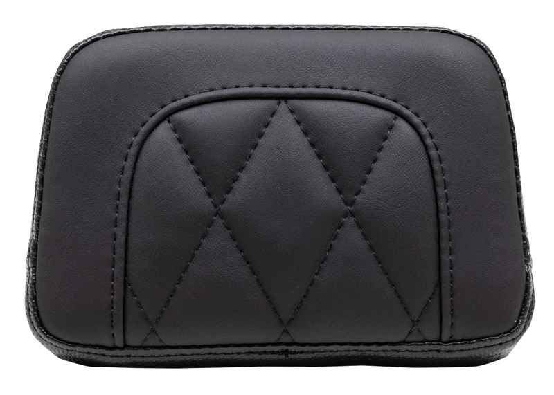 MUSTANG Standard Sissy Bar Pad - Black - Diamond Stitch - Chief '22-'23
