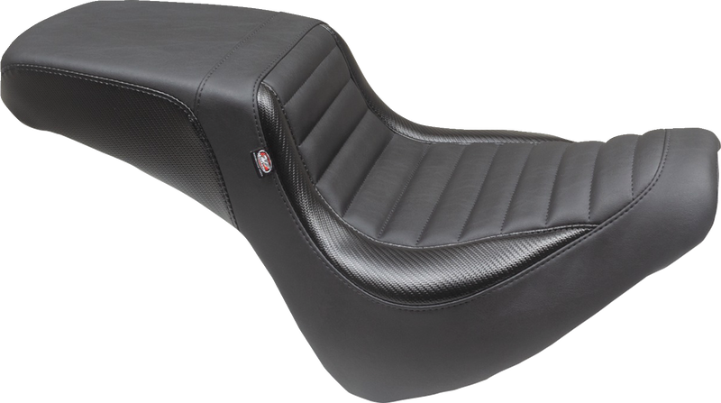 MUSTANG Squareback Seat - Black - Tuck-n-Roll - Softail '18-'23