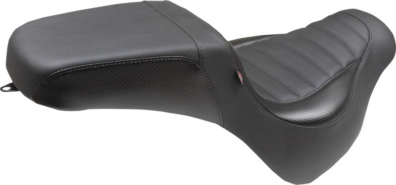 MUSTANG Squareback Seat - Black - Tuck-n-Roll - Softail '18-'23