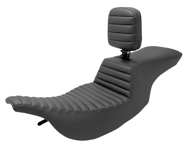 SADDLEMEN Tour Step-Up Seat - Rider Backrest - Tuck-n-Roll - Touring '97-'07