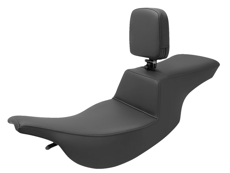 SADDLEMEN Tour Step-Up Seat - Rider Backrest - Plain - Touring '97-'07