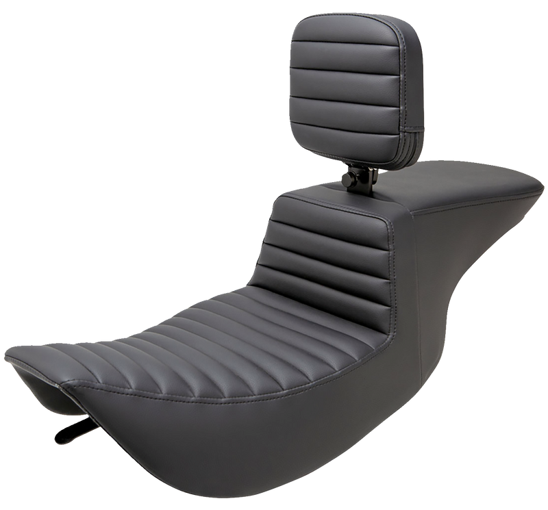 SADDLEMEN Tour Step-Up Seat - Rider Backrest - Tuck-n-Roll - Touring '97-'07