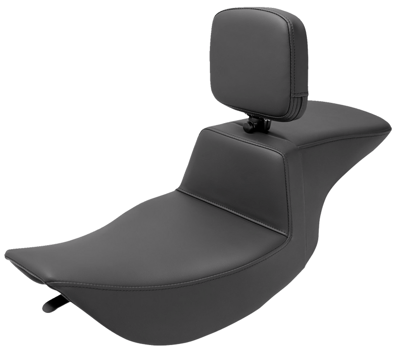 SADDLEMEN Tour Step-Up Seat - Rider Backrest - Plain - Touring '97-'07
