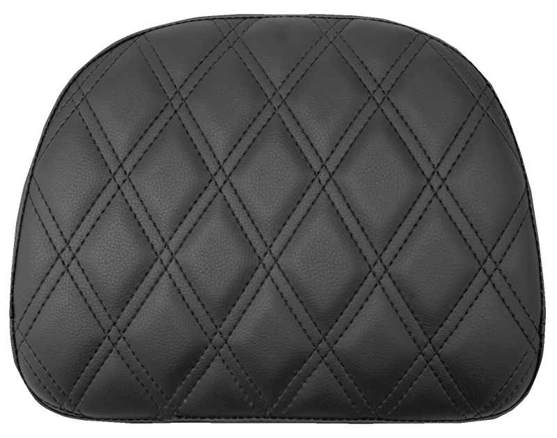 SADDLEMEN Touring Sissy Bar Pad - Black - Lattice Stitch - '14-'22 INDIAN