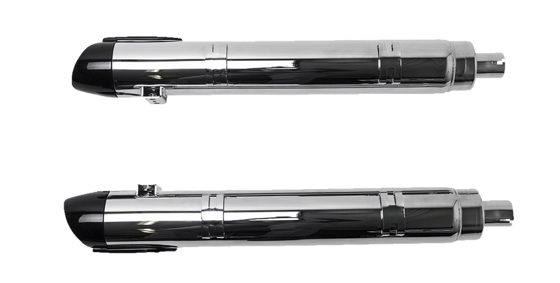 S&S CYCLE 4" Broadhead Slip-On Mufflers - Slash Cut - Chrome