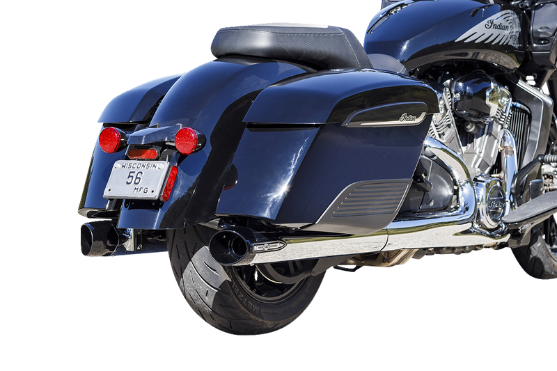 S&S CYCLE 4" Broadhead Slip-On Mufflers - Slash Cut - Chrome