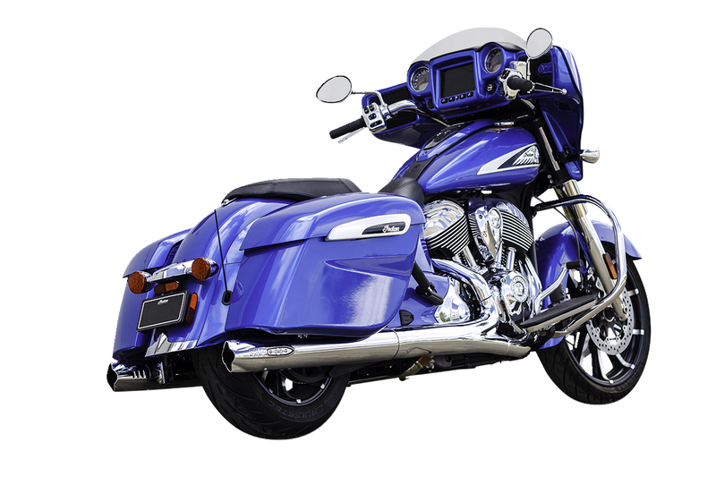 S&S CYCLE 4" Broadhead Slip-On Mufflers - Fishtail - Chrome