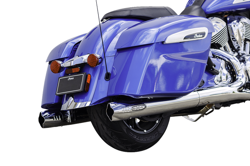 S&S CYCLE 4" Broadhead Slip-On Mufflers - Fishtail - Chrome