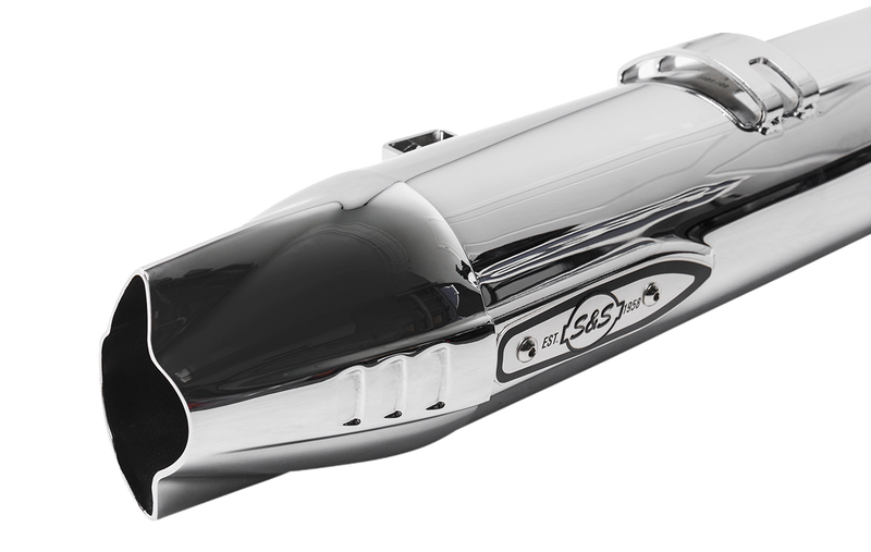 S&S CYCLE 4" Broadhead Slip-On Mufflers - Fishtail - Chrome