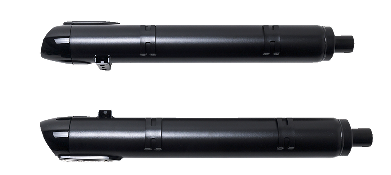 S&S CYCLE 4" Broadhead Slip-On Mufflers - Slash Cut - Black