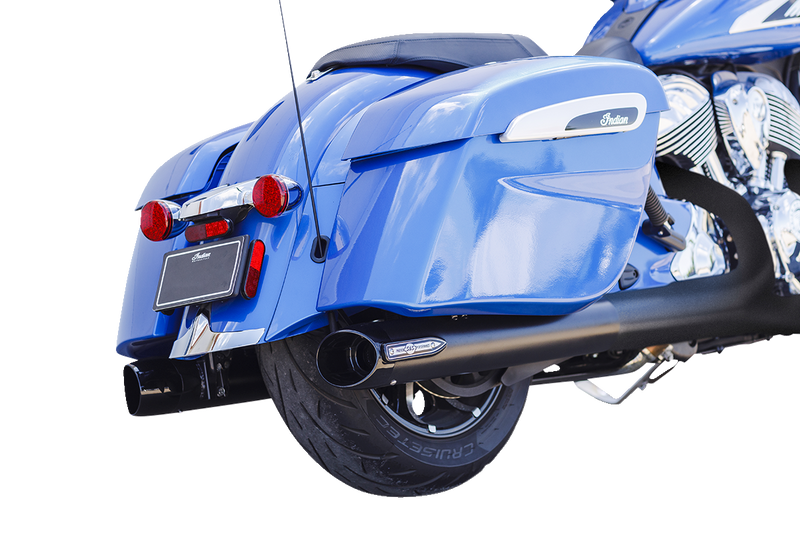 S&S CYCLE 4" Broadhead Slip-On Mufflers - Slash Cut - Black