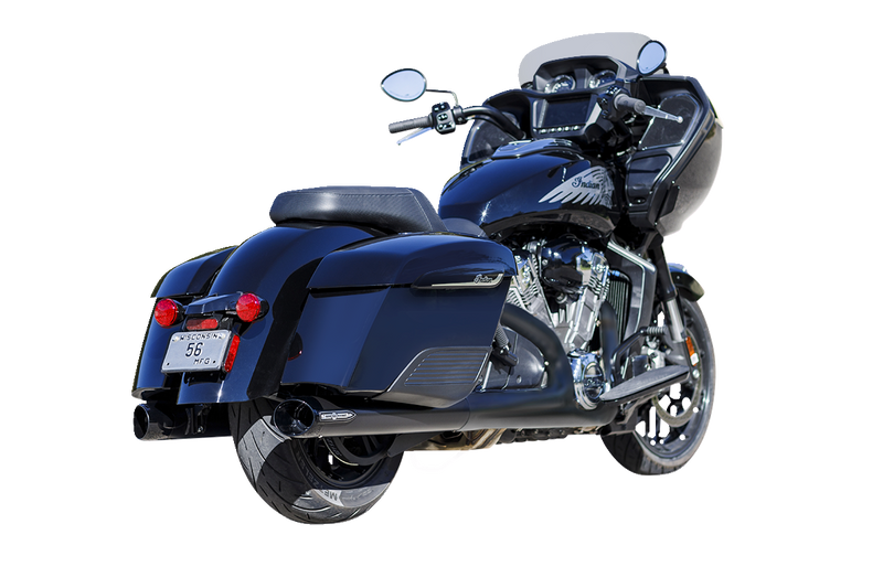 S&S CYCLE 4" Broadhead Slip-On Mufflers - Slash Cut - Black