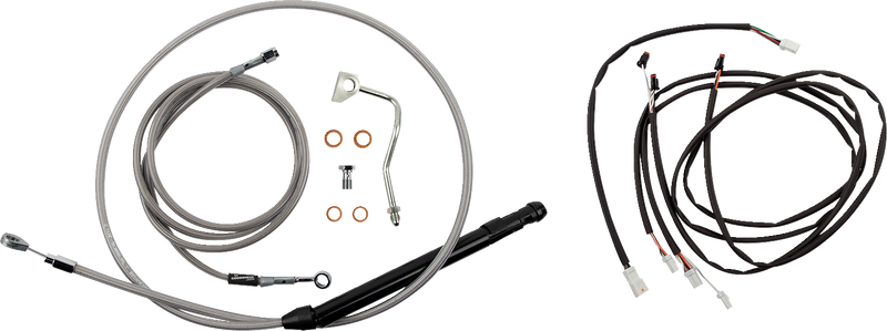 BURLY BRAND Control Kit - Gorilla Ape Hanger - 14" - Stainless Steel