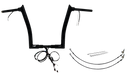 FAT BAGGERS INC. EZ Install Wired 1-1/2" Pointed Top Handlebar Kit - 14" - Black 802314-B