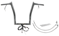 FAT BAGGERS INC. EZ Install Wired 1-1/2" Pointed Top Handlebar Kit - 16" - Chrome 802316
