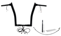 FAT BAGGERS INC. EZ Install Wired 1-1/2" Pointed Top Handlebar Kit - 16" - Black 812916-B