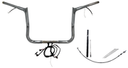 FAT BAGGERS INC. EZ Install Wired 1-1/4" Pointed Top Handlebar Kit - 12" - Chrome 912012