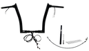 FAT BAGGERS INC. EZ Install Wired 1-1/2" Pointed Top Handlebar Kit - 14" - Black 812914-B