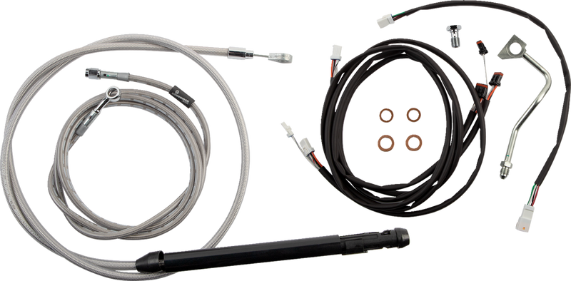 BURLY BRAND Control Kit - Gorilla Ape Hanger - 18" - Stainless Steel