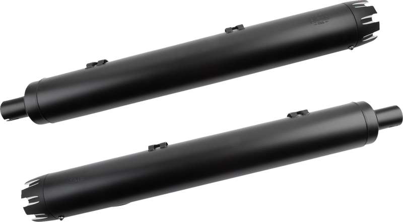 COBRA Dual Cut Slip-On Mufflers - Black