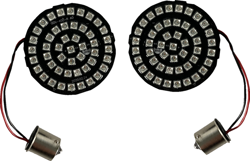 CUSTOM DYNAMICS Genesis® 4 Solid Red Bullet Rear Turn Signal Insert - Red - 1156