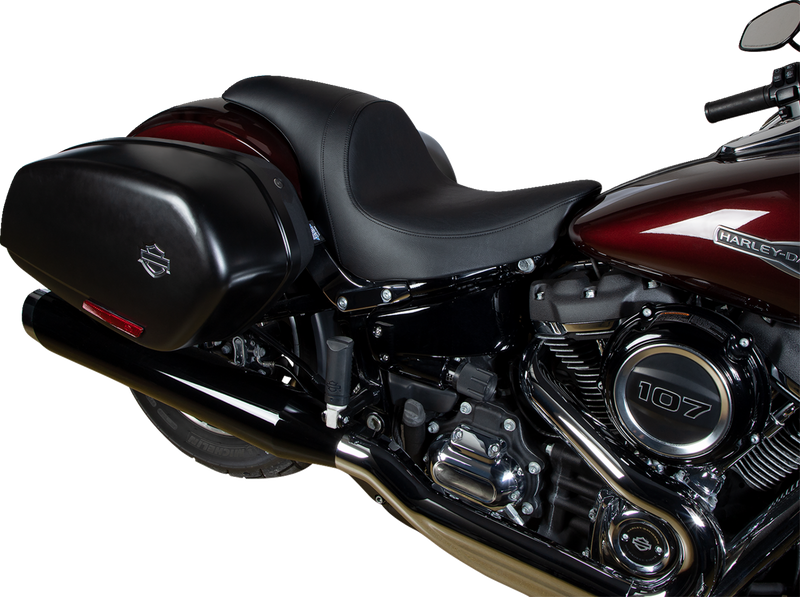 DRAG SPECIALTIES Predator Smooth Vinyl Seat - Black - Softail '18-'23