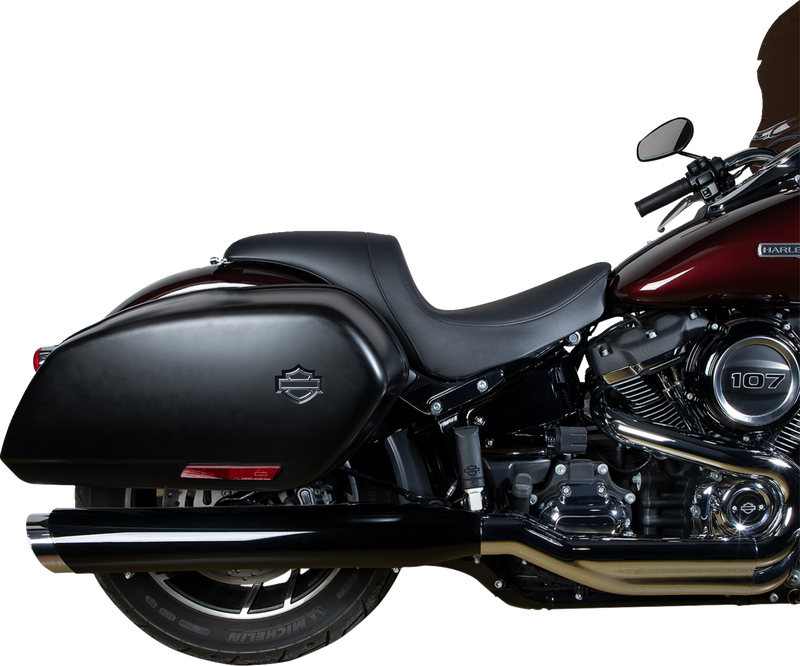 DRAG SPECIALTIES Predator Smooth Vinyl Seat - Black - Softail '18-'23