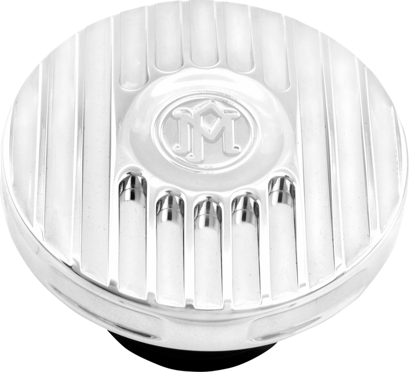 PERFORMANCE MACHINE (PM) Gas Cap - Grill - Chrome - '96-'23