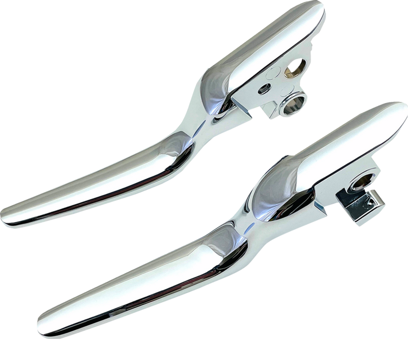 DRAG SPECIALTIES LSR Style Wide Blade Brake / Clutch Lever Set - Chrome