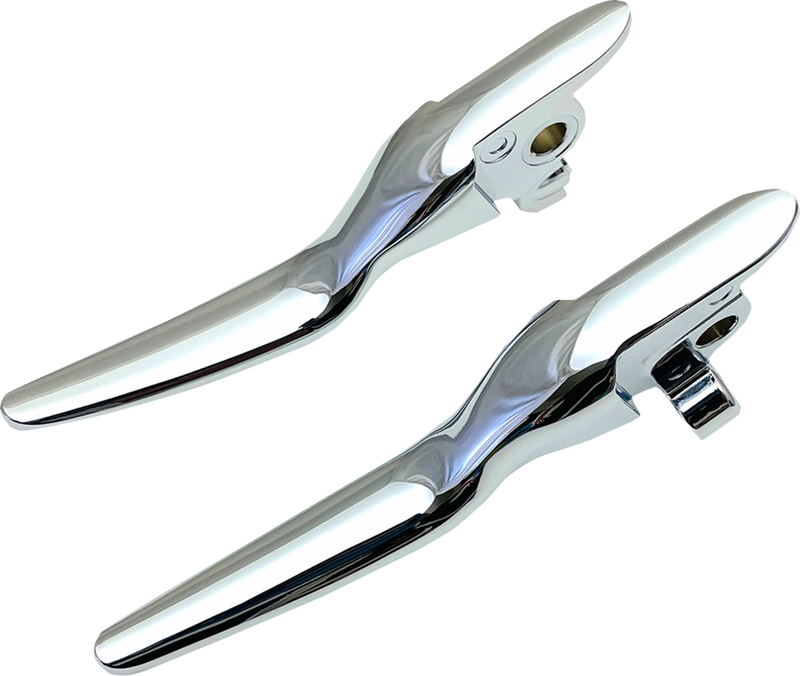 DRAG SPECIALTIES LSR Style Wide Blade Brake / Clutch Lever Set - Chrome