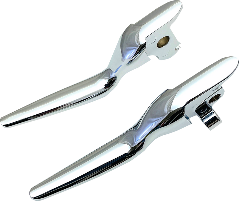 DRAG SPECIALTIES LSR Style Wide Blade Brake / Clutch Lever Set - Chrome