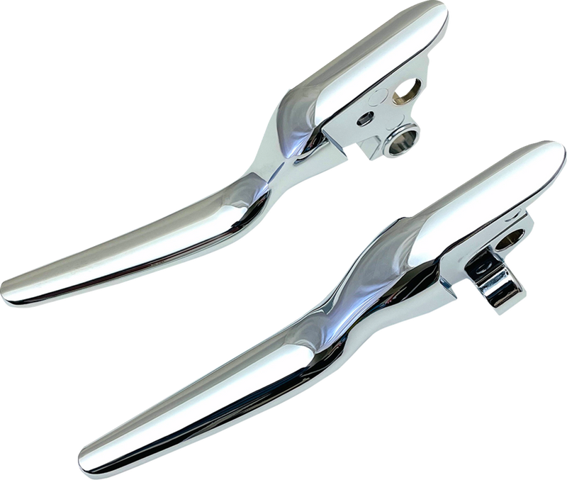 DRAG SPECIALTIES LSR Style Wide Blade Brake / Clutch Lever Set - Chrome
