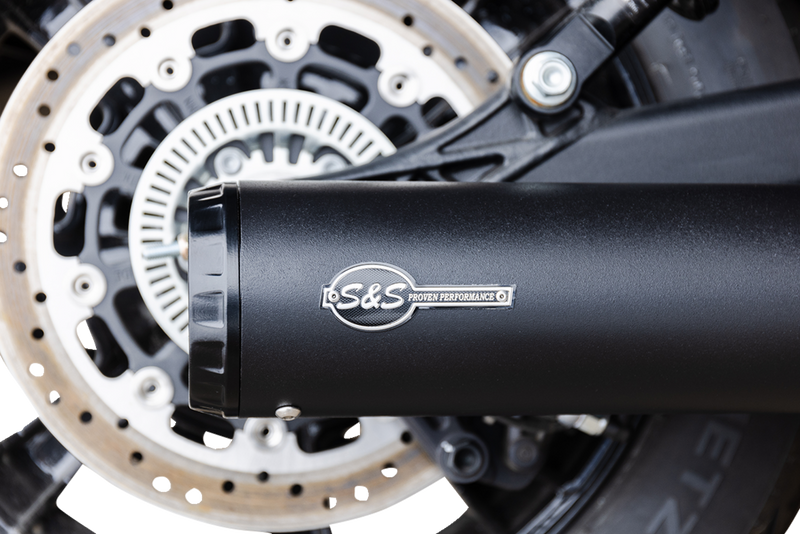 S&S CYCLE 2-into-1 Grand National Exhaust System - Black - 50-State
