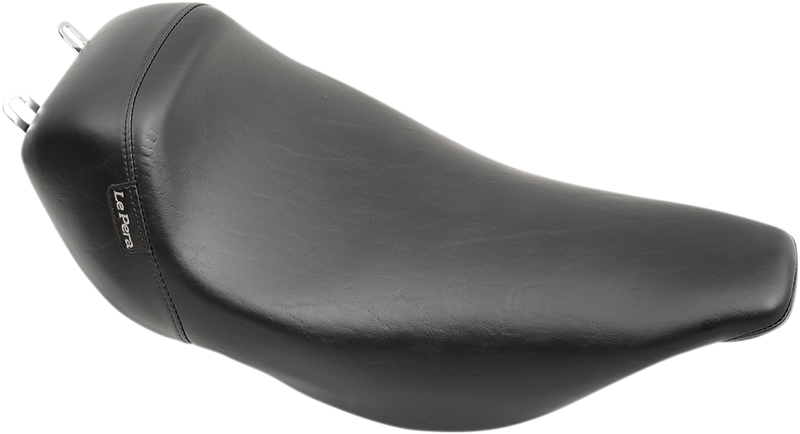 LE PERA Bare Bones Solo Seat - Smooth - Black - Touring '02-'07