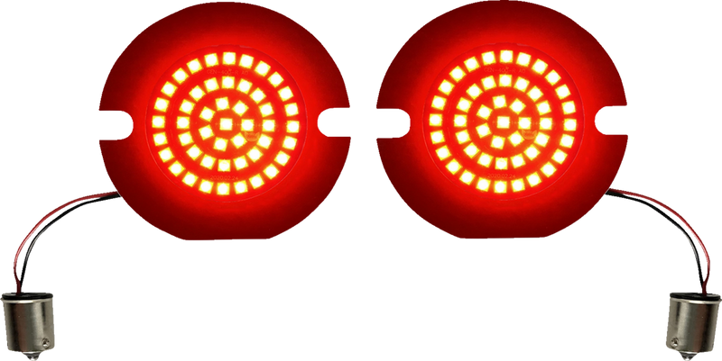 CUSTOM DYNAMICS Genesis® 4 Solid Rear Turn Signal Insert - Red - Flat